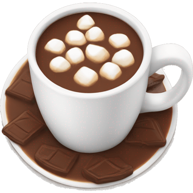 hot chocolate in a white mug emoji