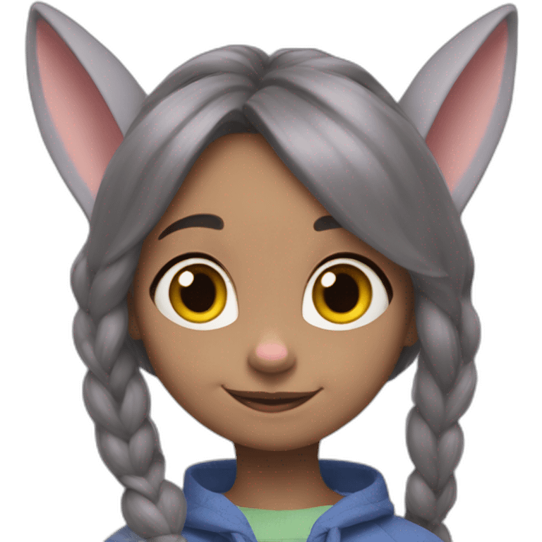 Judy Hopps con rulos emoji