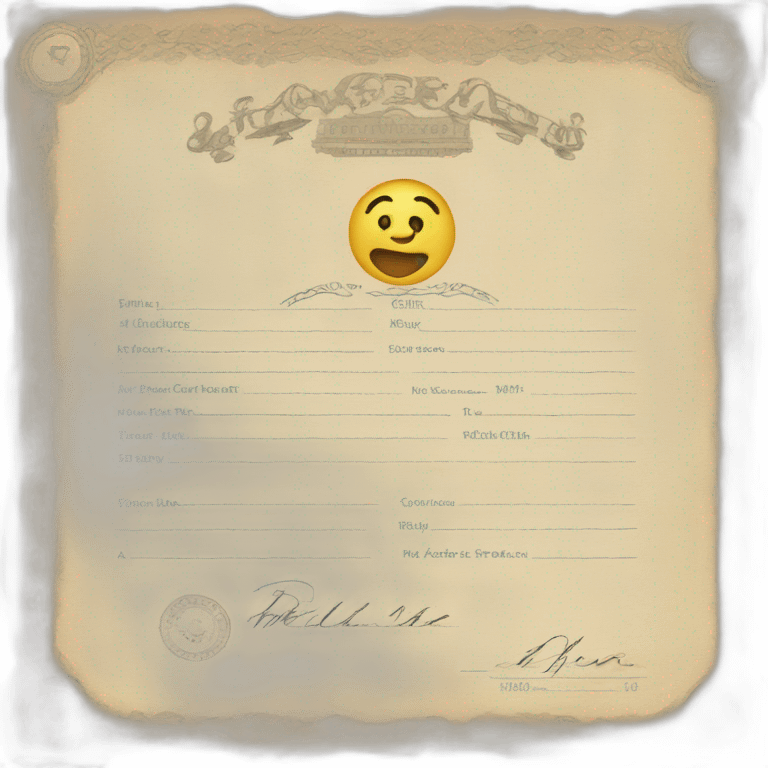 birth certificate emoji