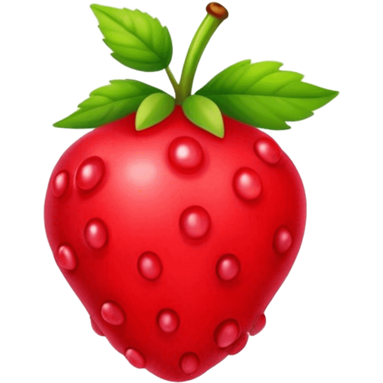 A small, round, red fruit, typically sour in taste, often used in drinks or jams, symbolizing the vibrant color and flavor of the red berries emoji