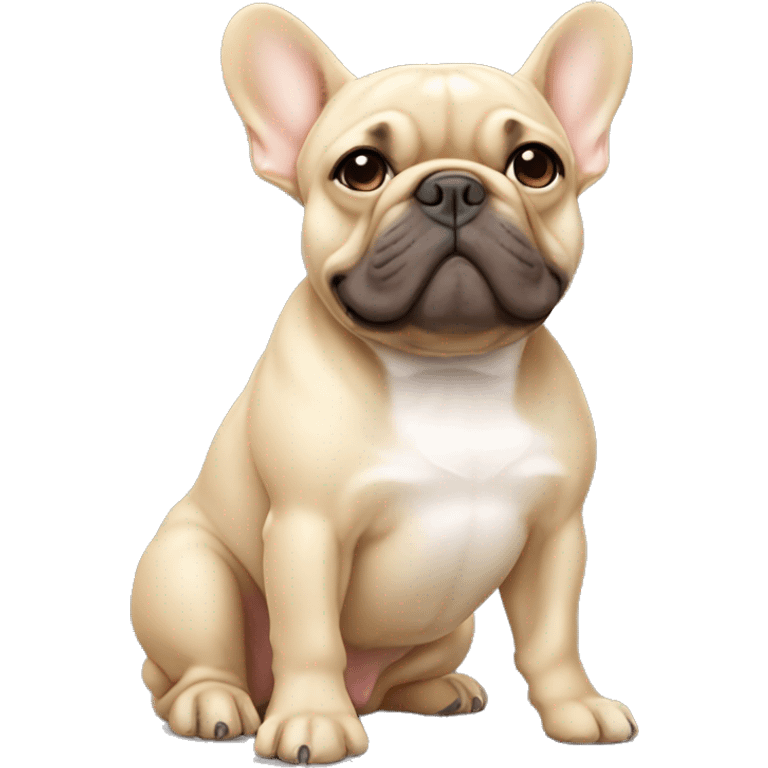 light tan french bulldog emoji