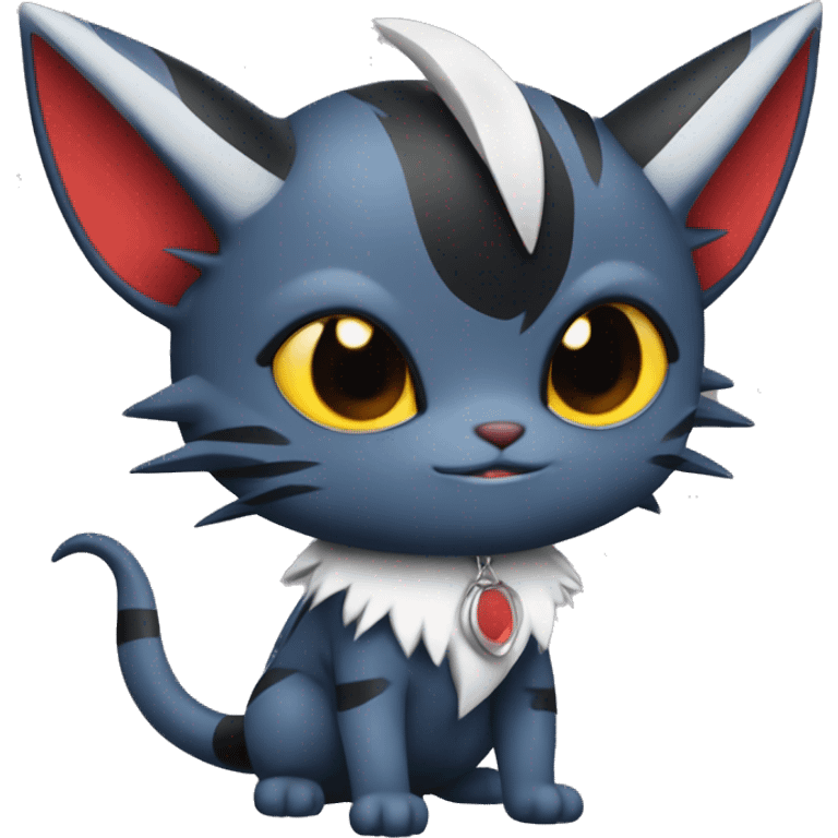  Kawaii Edgy Cool Beautiful Nargacuga-Litten full Outlined body emoji