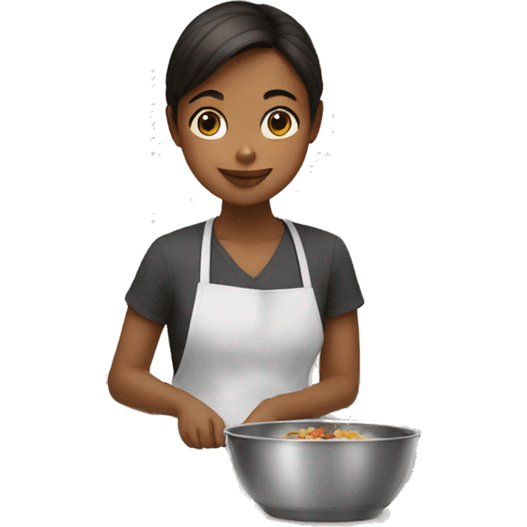 girl making lunch emoji