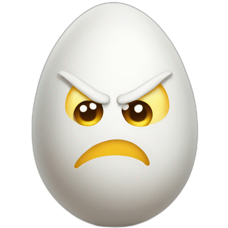 Angry egg emoji