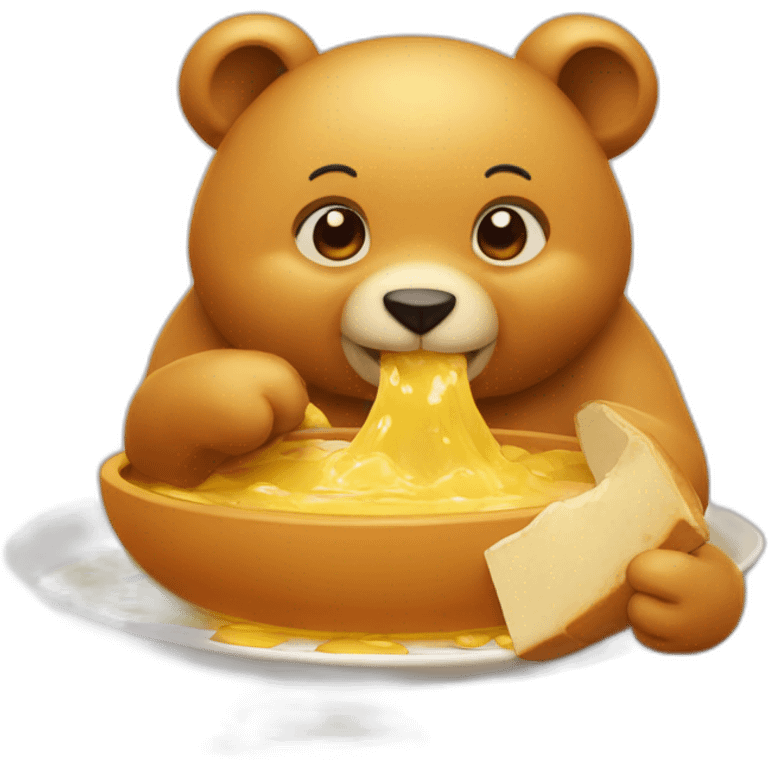 Ours qui mange du miel emoji