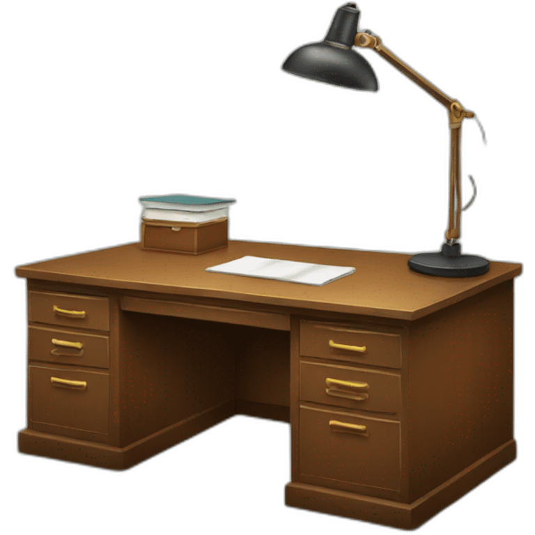 old office desk emoji