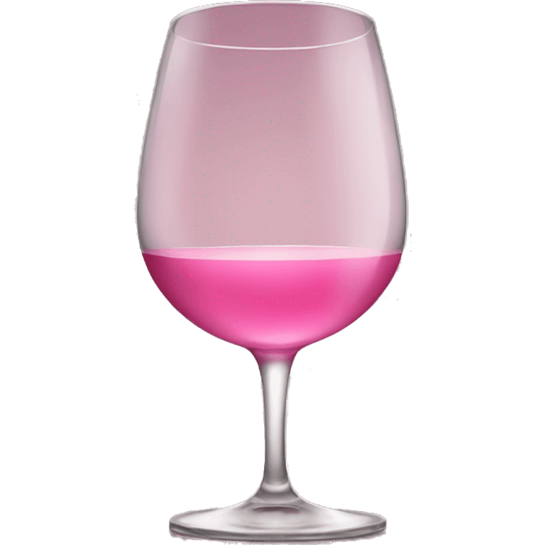 Glass of pink wine emoji