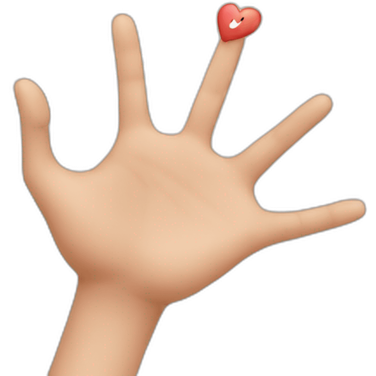 coeur avec les mains emoji