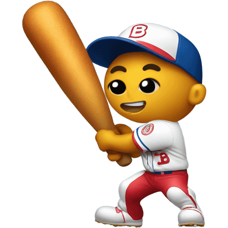 Corndog playing baseball emoji