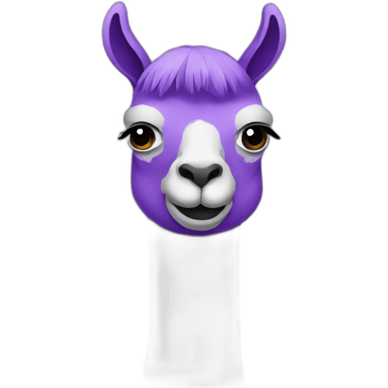 purple lama emoji