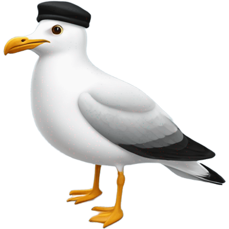 Seagull wearing a yamaka emoji