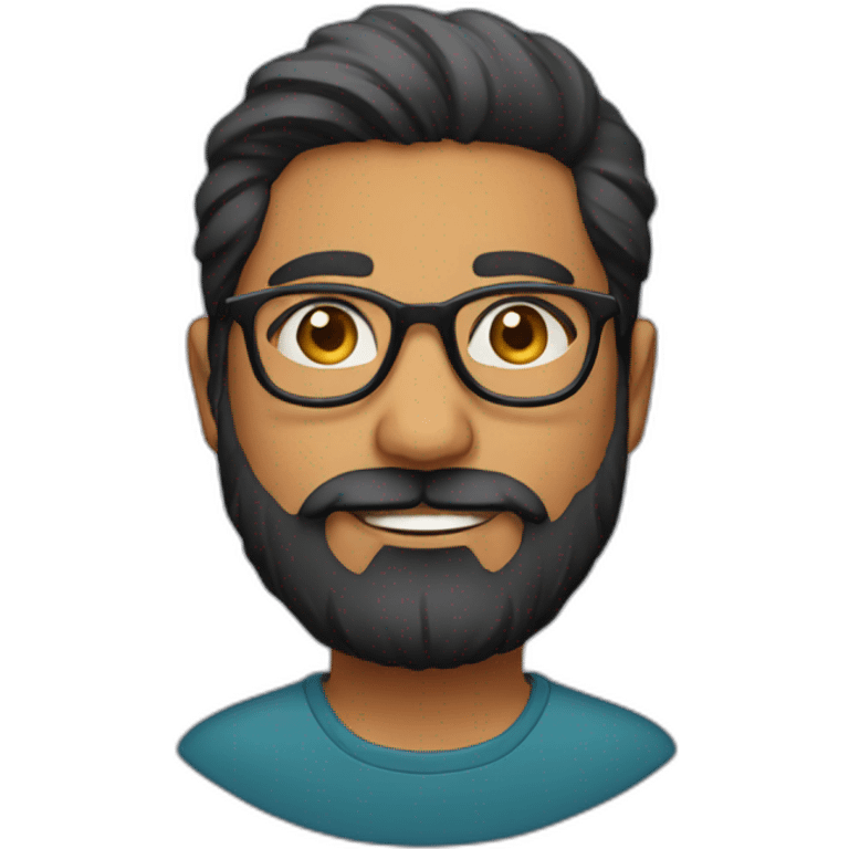 indian-guy-with-beard-and-glasses emoji