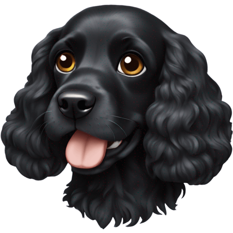 black cocker spaniel emoji