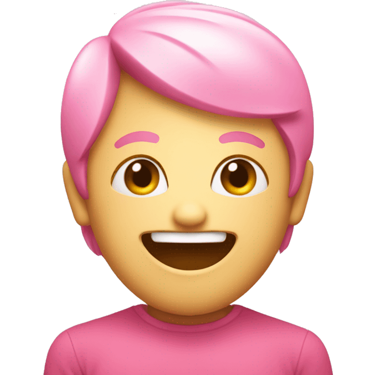 A Smile icon with harts in pink color emoji