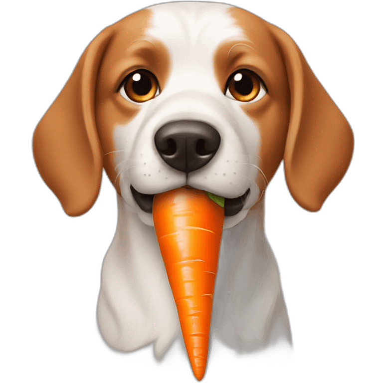 dog carrot emoji