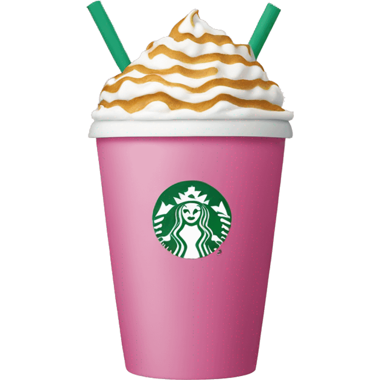 Pink starbucks emoji