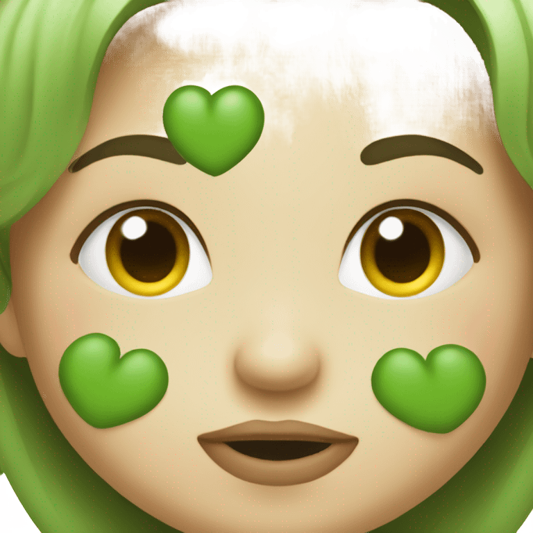 Green kissy  emoji