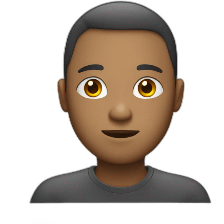 person looking very close at computer screen emoji