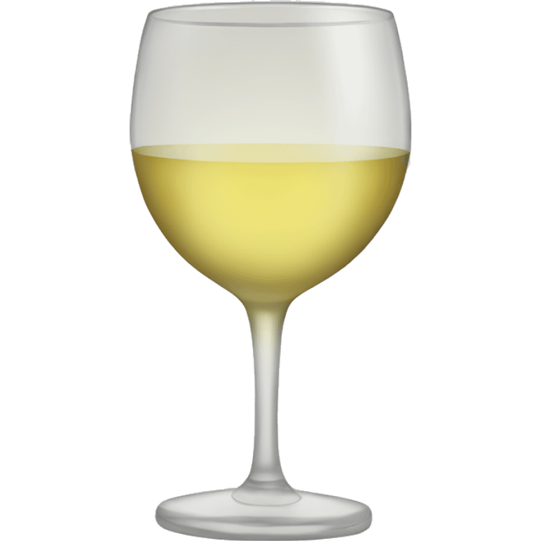 A glass of white wine emoji