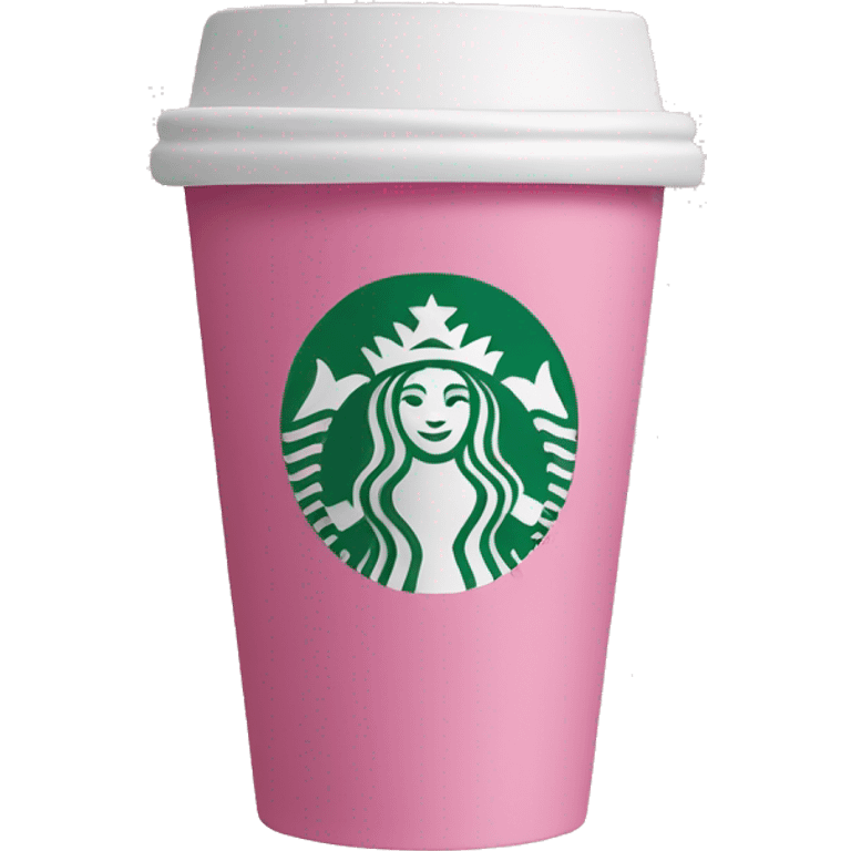 pink starbucks cup emoji