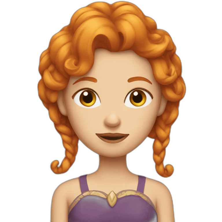 Ginger queen emoji