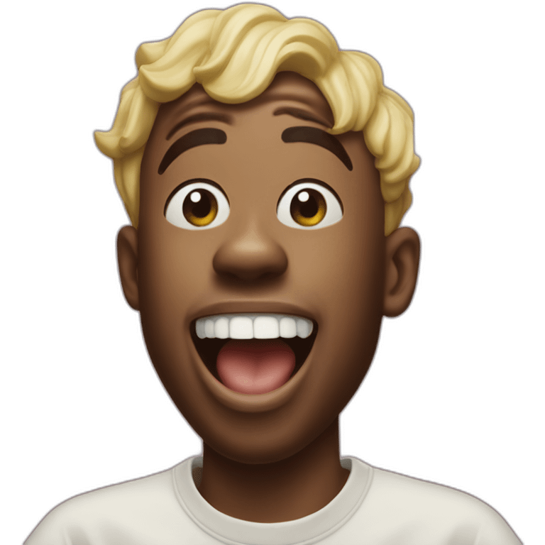 tyler the creator laughing pointing finger emoji