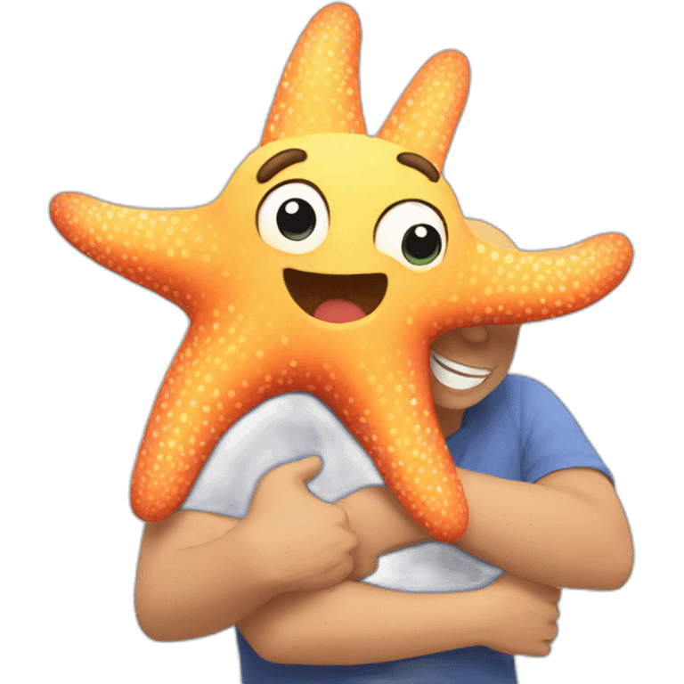 Starfish hug emoji