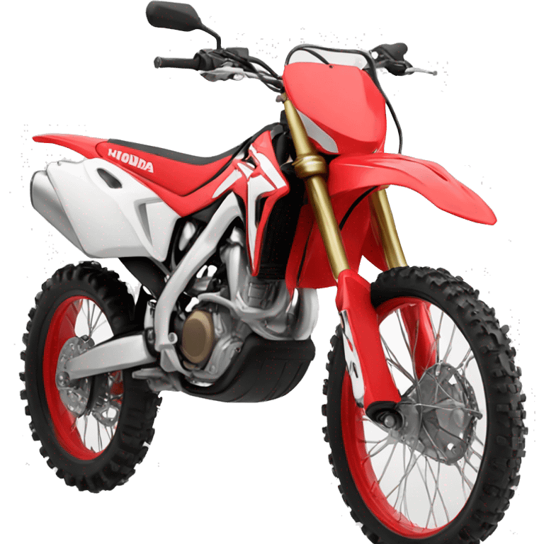 Motocross honda red emoji