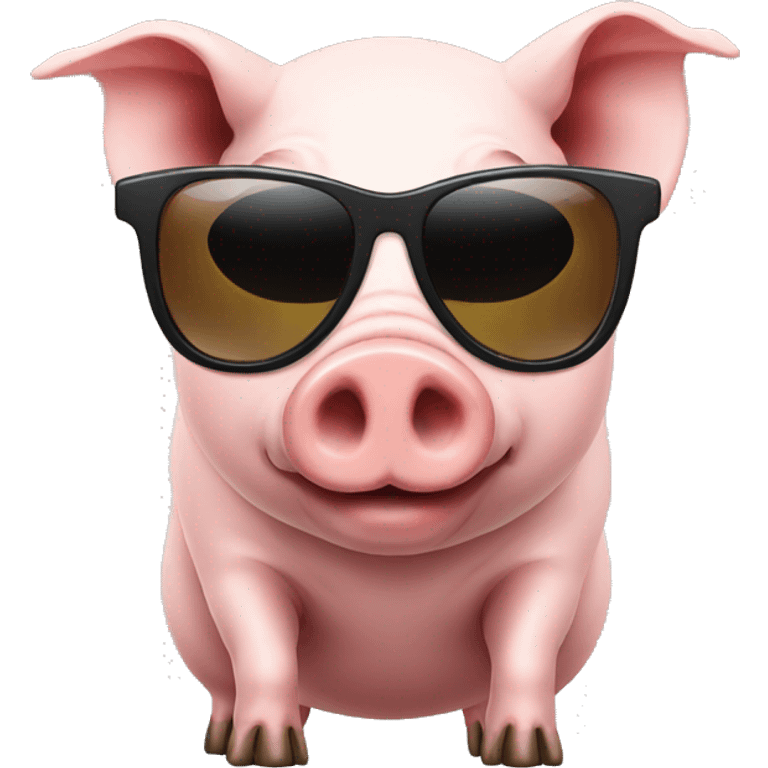 pig with sunglasses emoji