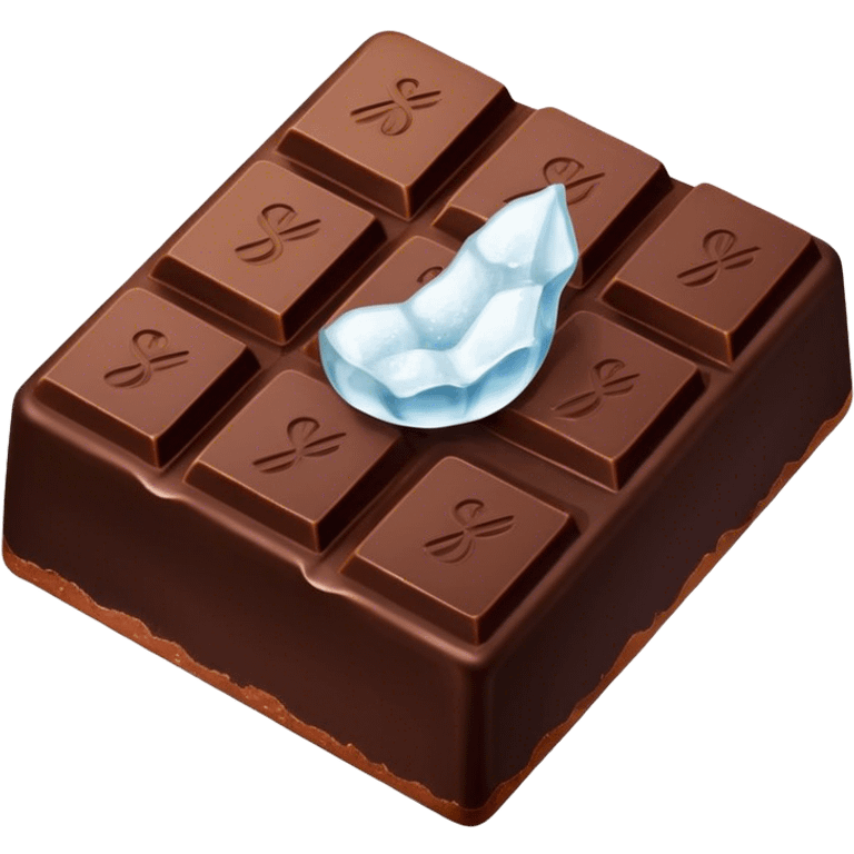 dark chocolate with sea salt emoji