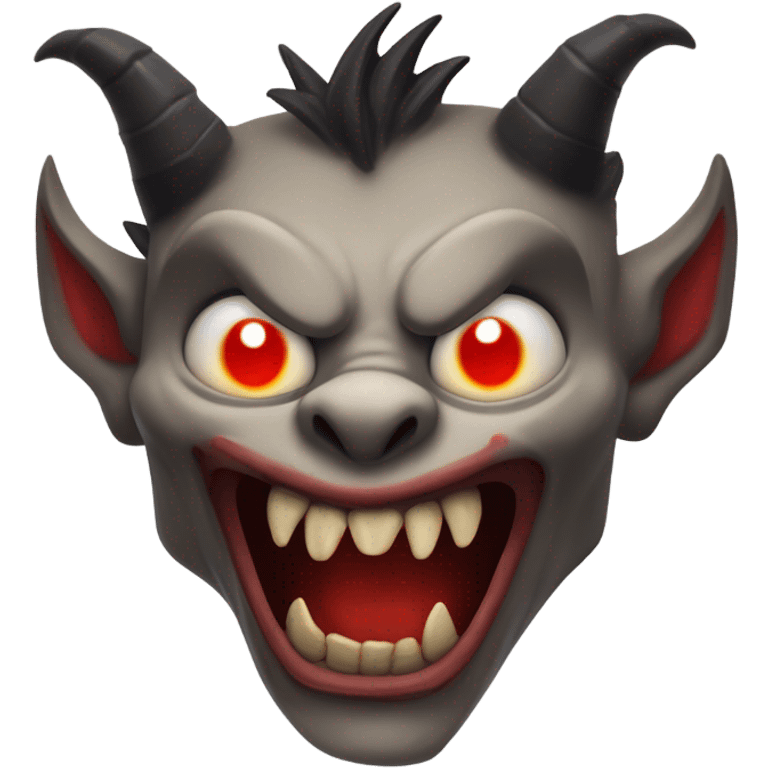 Scary demon emoji