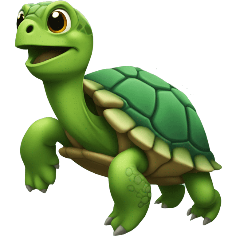 Tortuga aventurera emoji