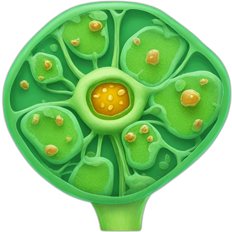 plant cell under a microscope emoji