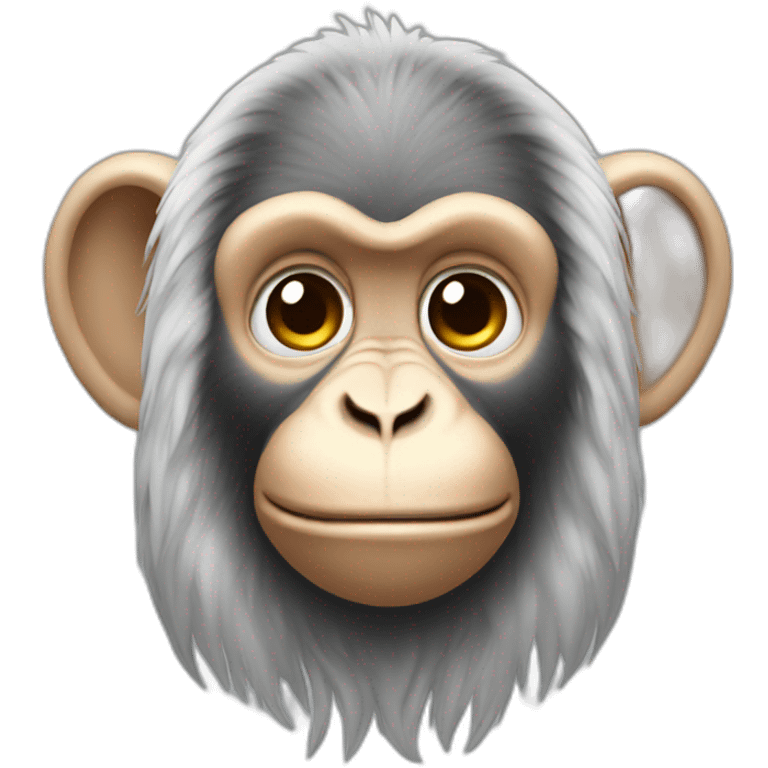 Monkey angel’s head emoji