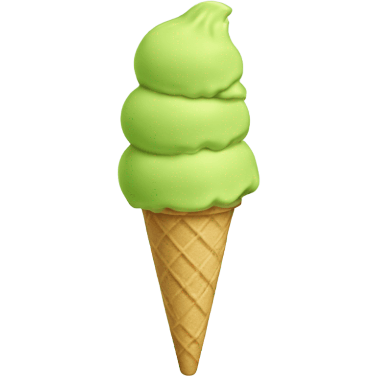 Pistachio ice cream emoji