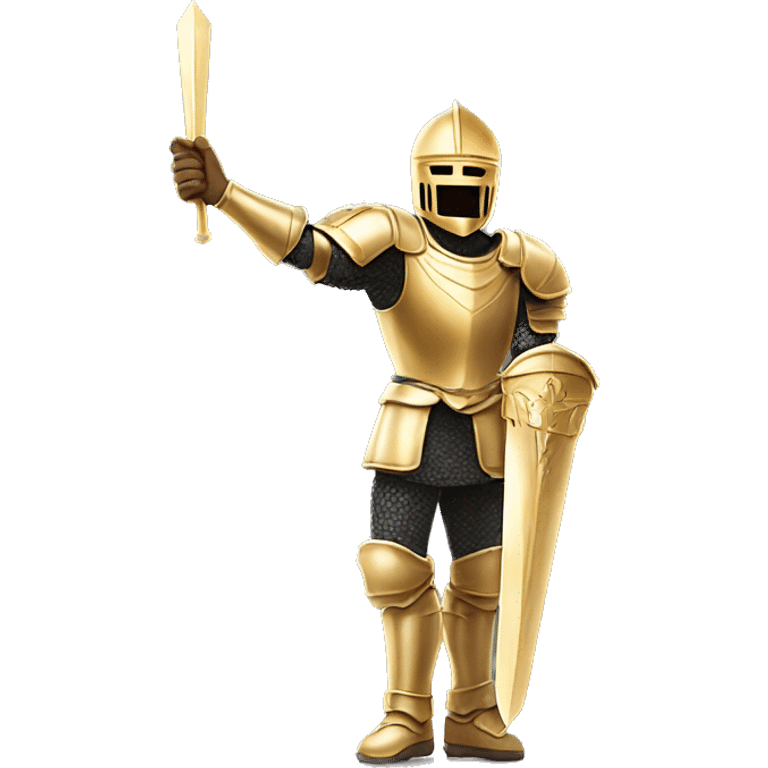 Golden Knight victory celebration hands up emoji