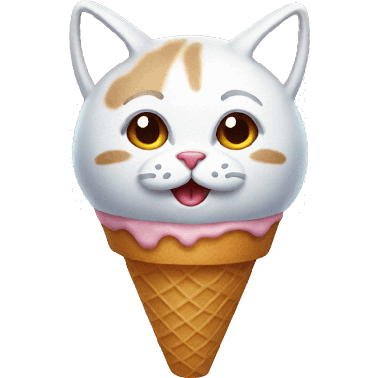 ice cream cat emoji