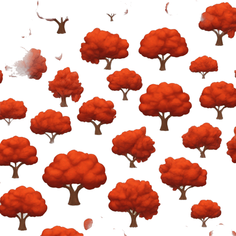 red fall tree emoji