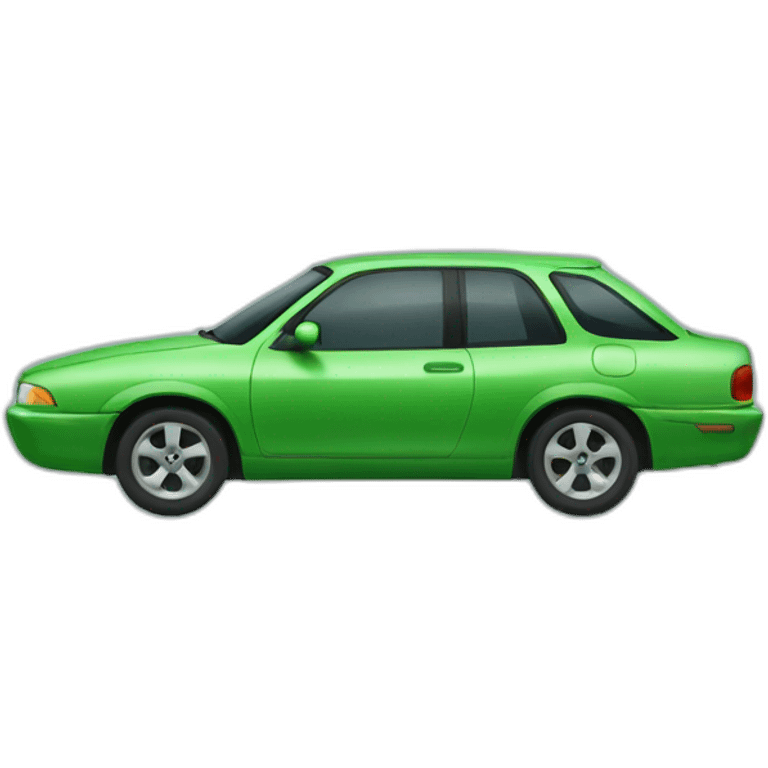 A green car without window  emoji