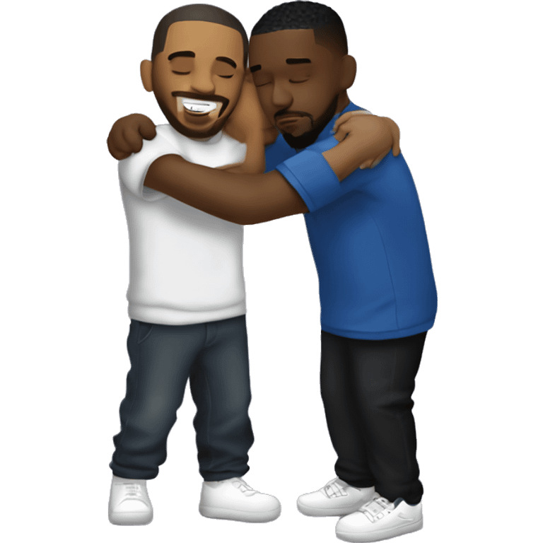 kendrick lamar, drake, and j cole hugging emoji