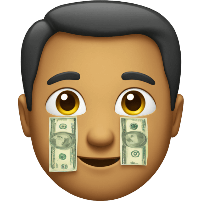 smirk with money emoji