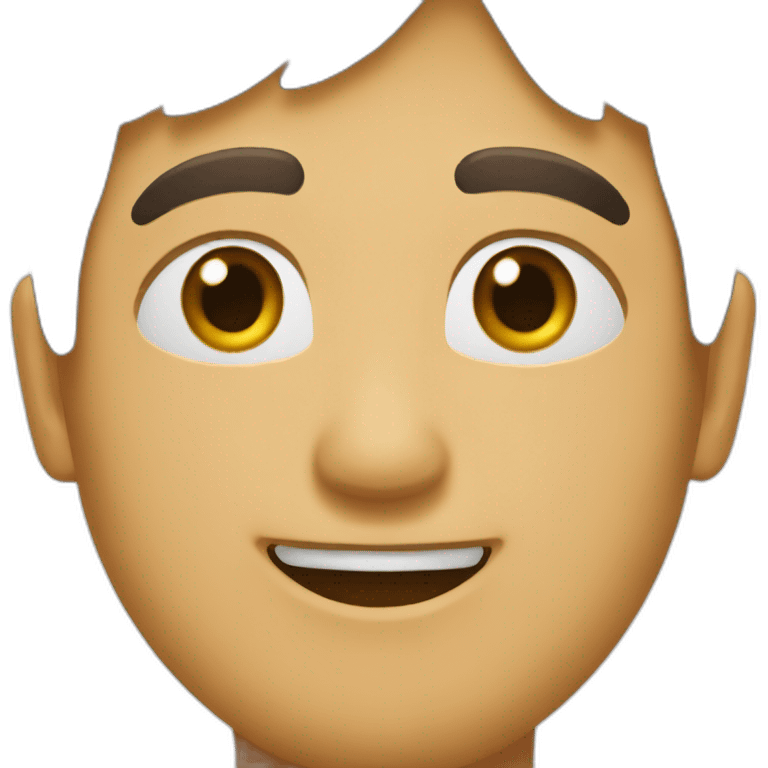 Moitié pleure moitié sourire emoji