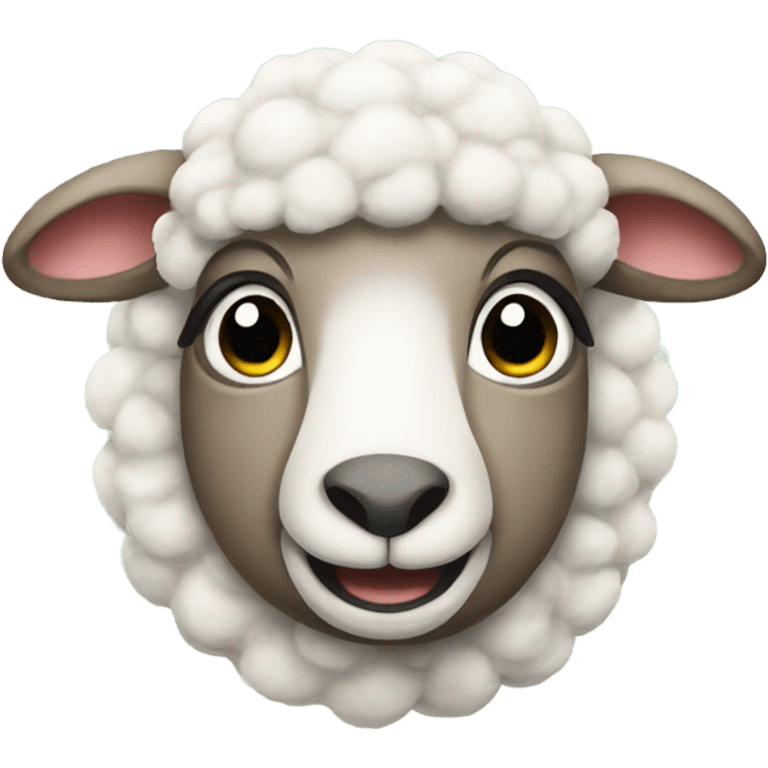 Sheep celebrating Christmas  emoji