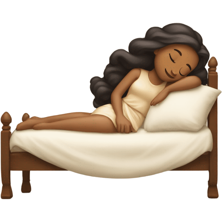 Medium tone princess asleep emoji