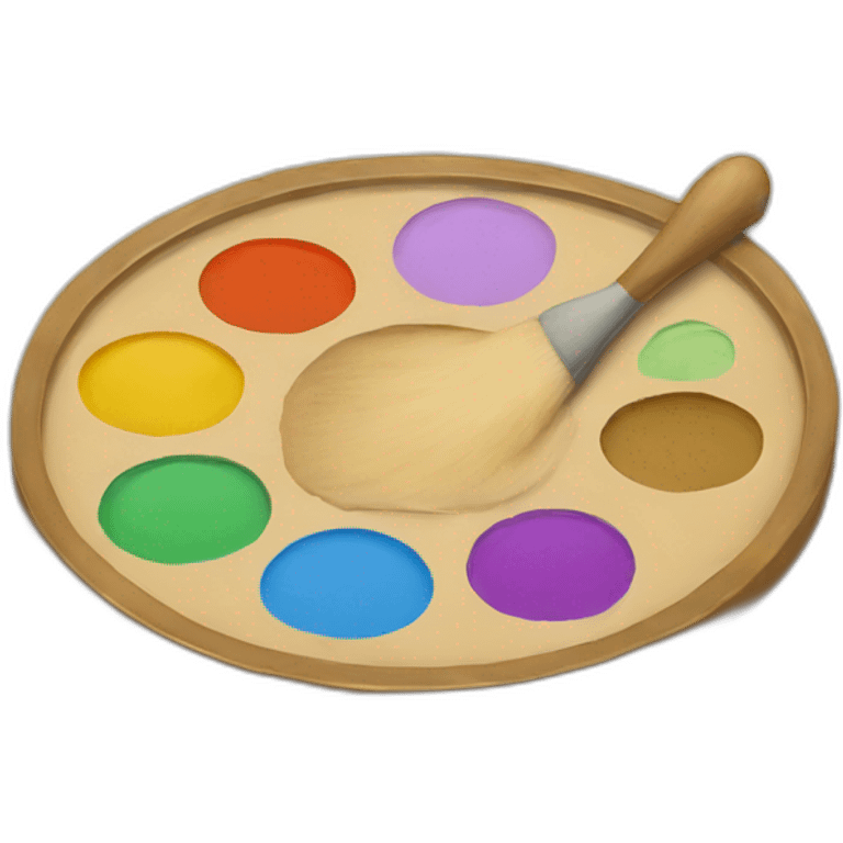 elegant painting palette emoji