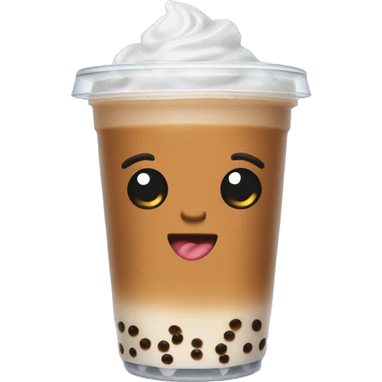 Bubble tea brown sugar emoji