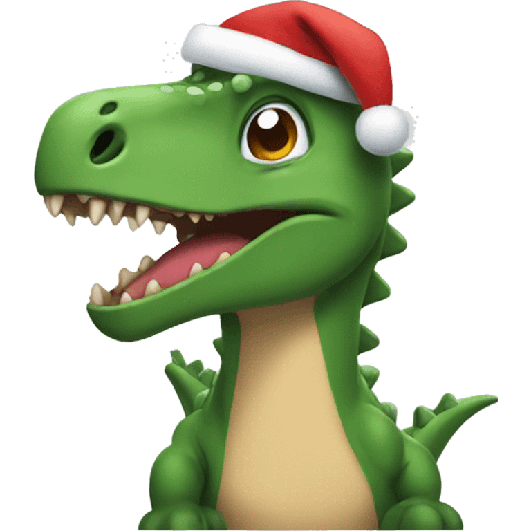 Chrismas dino emoji