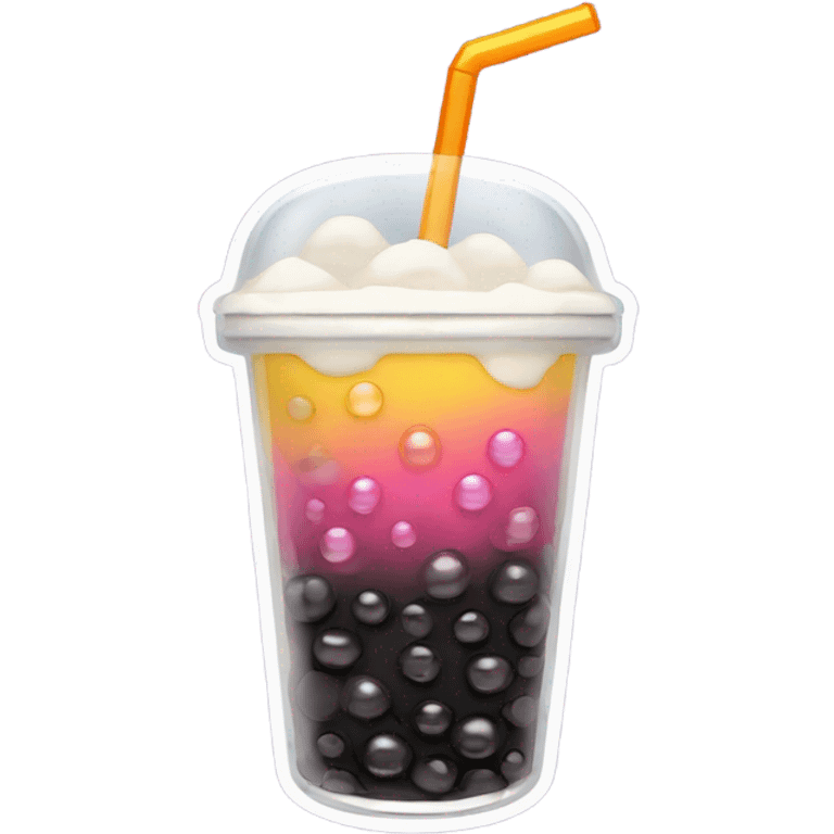 The boba emoji —>🧋￼ emoji