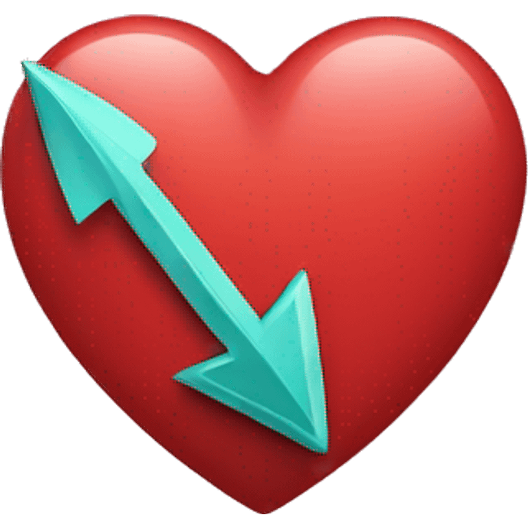 heart with arrow through emoji