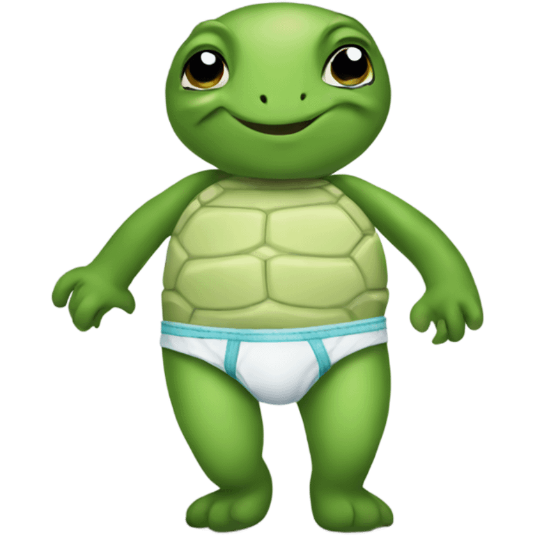 Turtle in underwear emoji